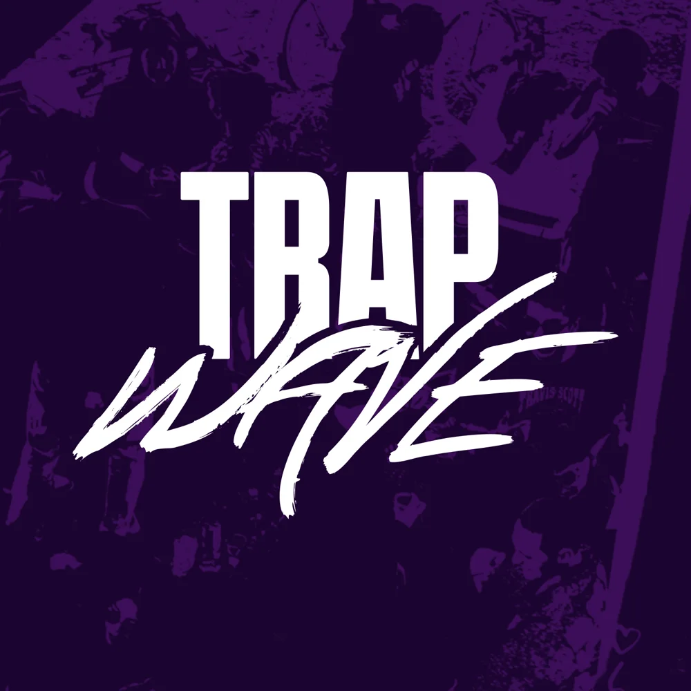 The Instagram avatar: the wordmark over a purple collage.