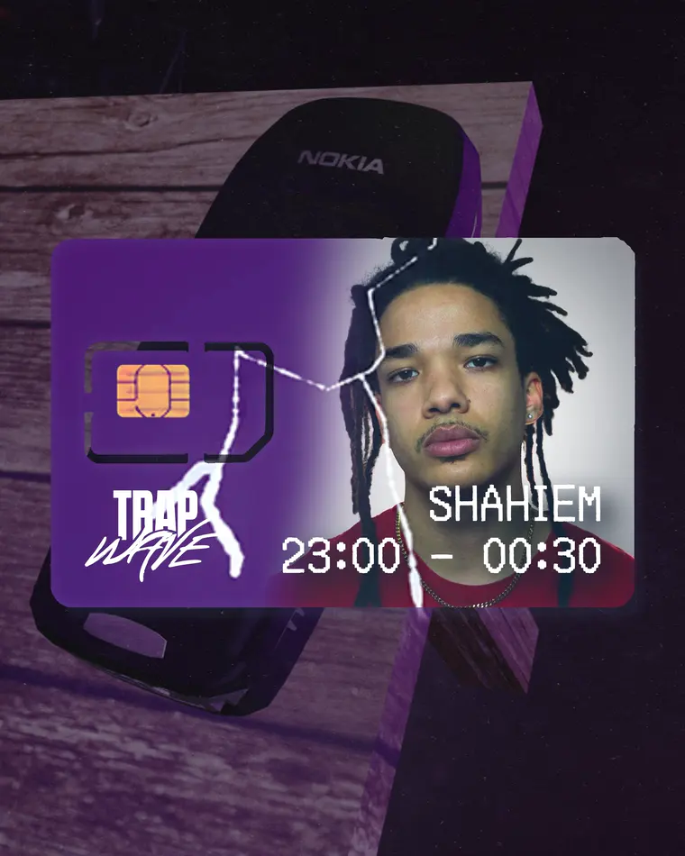 A SIM card carrying Shahiem sliding out of the phone.